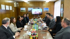 26 February 2015 The members of the PFG with Cuba and the Cuban Ambassador in the offices of Morava Thermal Power Plant in Svilajnac